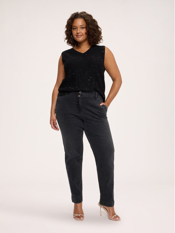 Fiorella Rubino Fiorella Rubino Jeansy P421T005329N033 Czarny Regular Fit