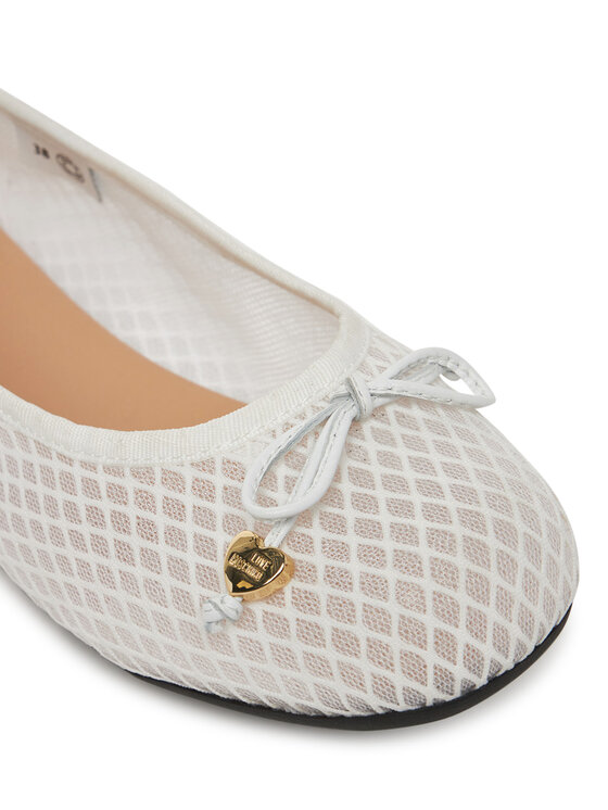 LOVE MOSCHINO LOVE MOSCHINO Baleriny JA11051G0MIQ0100 Biały