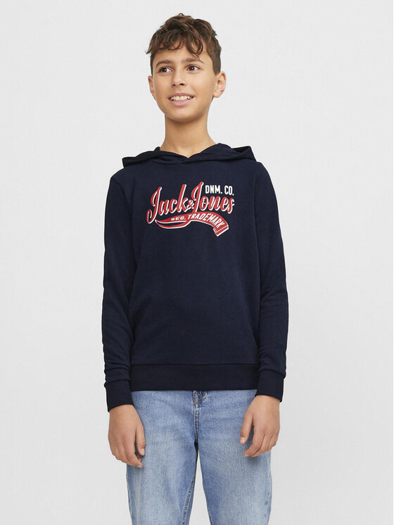 Jack&Jones Junior Majica Dugih Rukava Logo 12257309 Tamnoplava Standard Fit