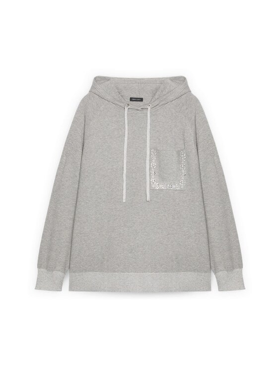 Fiorella Rubino Fiorella Rubino Sweter M099L008373N013 Szary A-Line Fit
