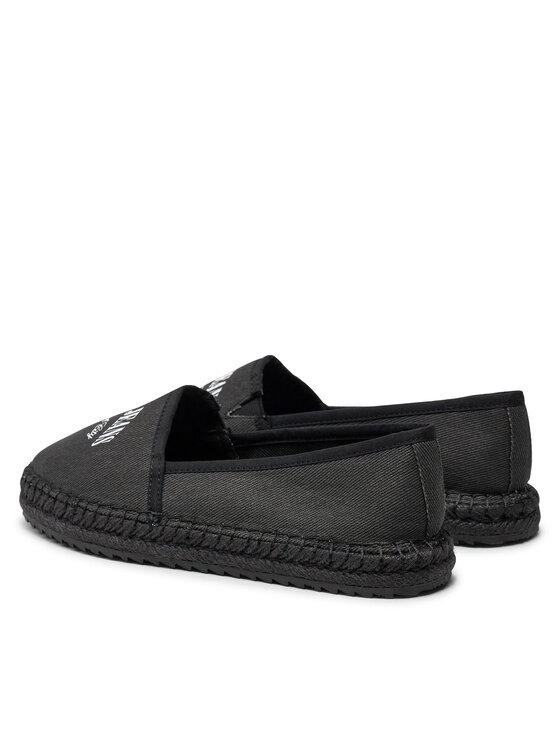 Tommy Jeans Tommy Jeans Еспадрили Tjw Varsity Espadrille EN0EN02470 Черен