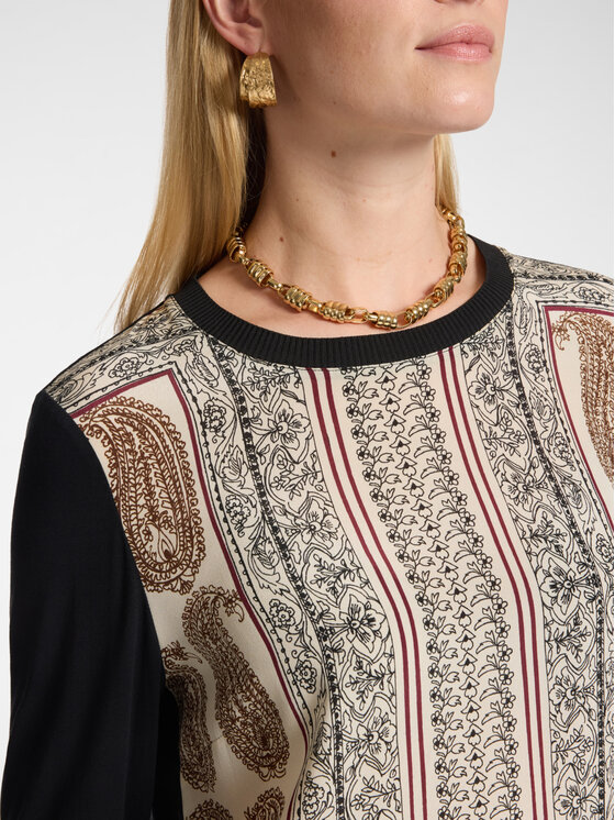 Elena Mirò Elena Mirò T-Shirt G050Z000701N033 Czarny Regular Fit