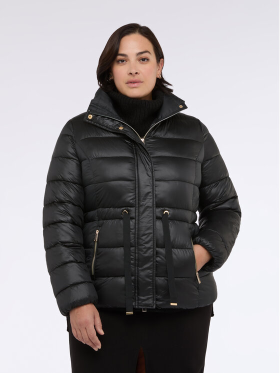 Fiorella Rubino Fiorella Rubino Kurtka puchowa F009T001441N033 Czarny Slim Fit