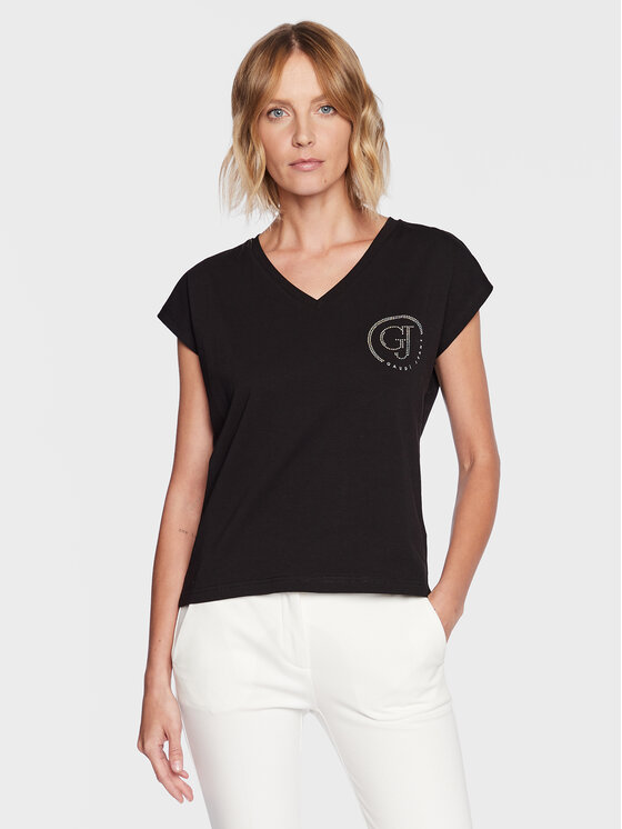 Gaudi Gaudi Jeans T-Shirt 311BD64056 Μαύρο Regular Fit