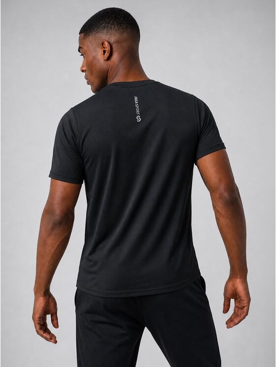 Jigga Wear Jigga Wear Koszulka techniczna 131609 Czarny Regular Fit