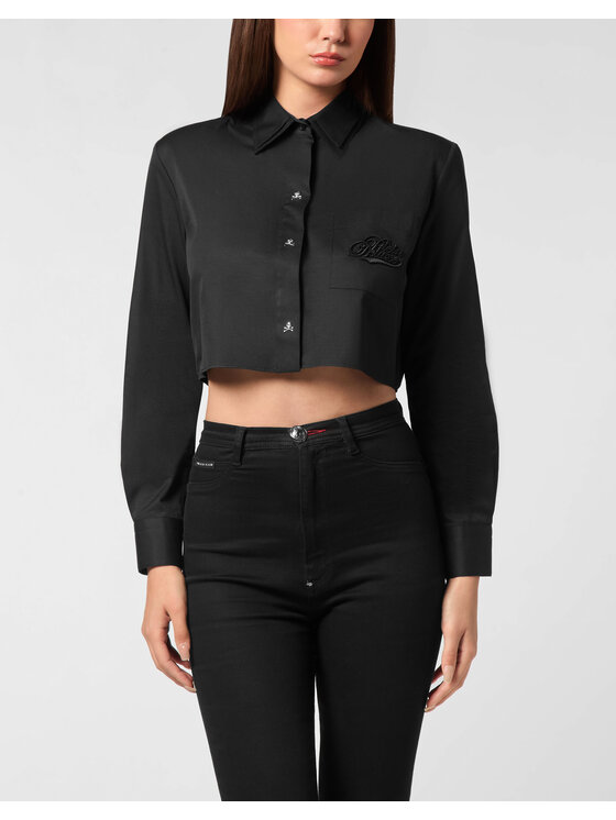 PHILIPP PLEIN PHILIPP PLEIN Koszula 26471 Czarny Fitted Fit