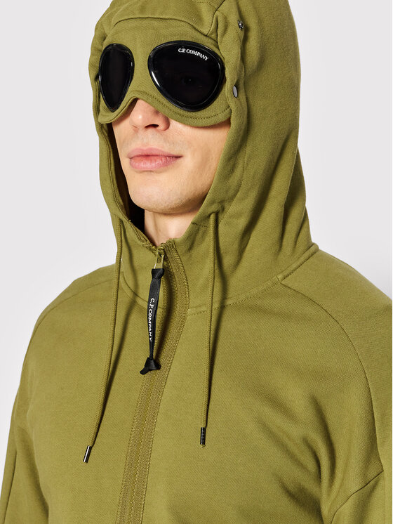 C.P. Company Felpa Open Diagonal Raised 12CMSS082A 005086W Verde