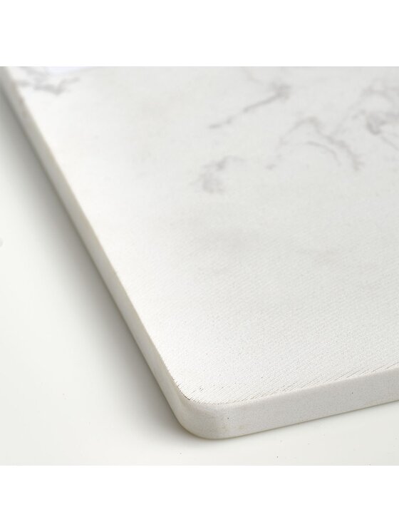 MIAhome MIAhome Deska  marmurowa kuchenna 28x18 cm MRAMOR Biały