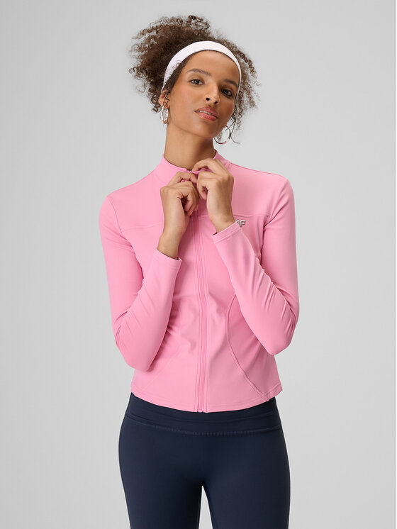 4F 4F Bluza DRAGONFLY Różowy jasny Slim Fit