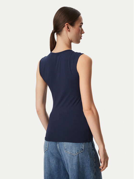 Guess Guess Top W6YP17 K3881 Granatowy Regular Fit