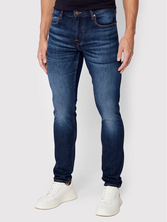 Pánské Jeansy Guess, Velikost:38/32, Barva: Tmavomodrá, Chris M2YA27 D4Q41
