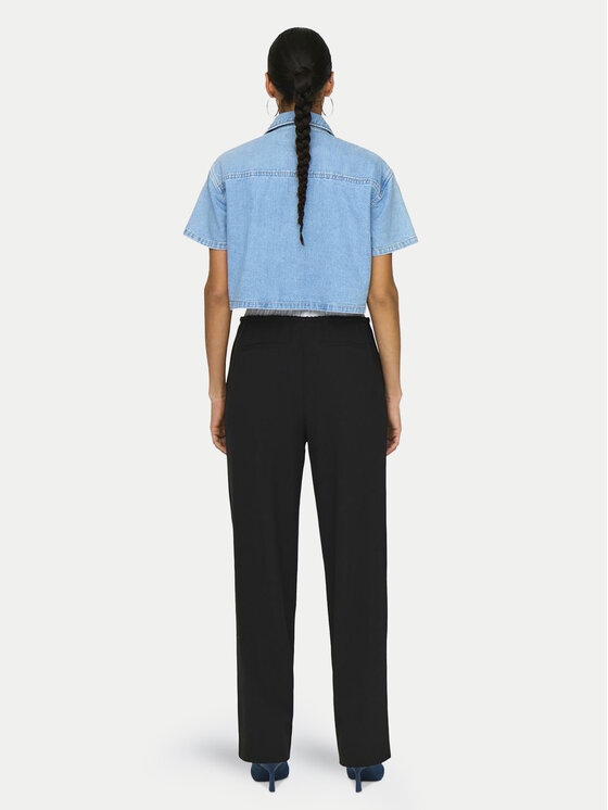 ONLY ONLY Hlače Tille 15338509 Crna Straight Fit
