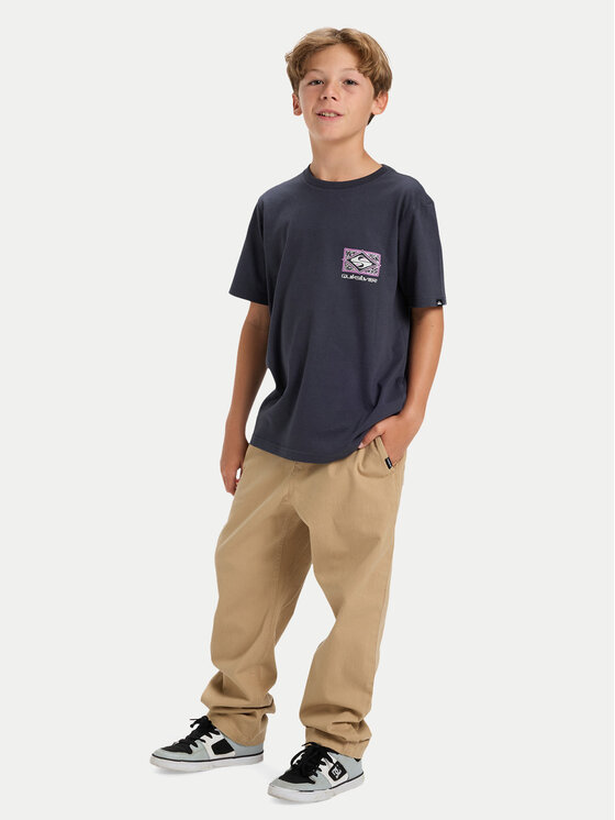 Quiksilver Pantaloni din material Taxer Heavy Twill EQBNP03132 Bej Cargo Fit