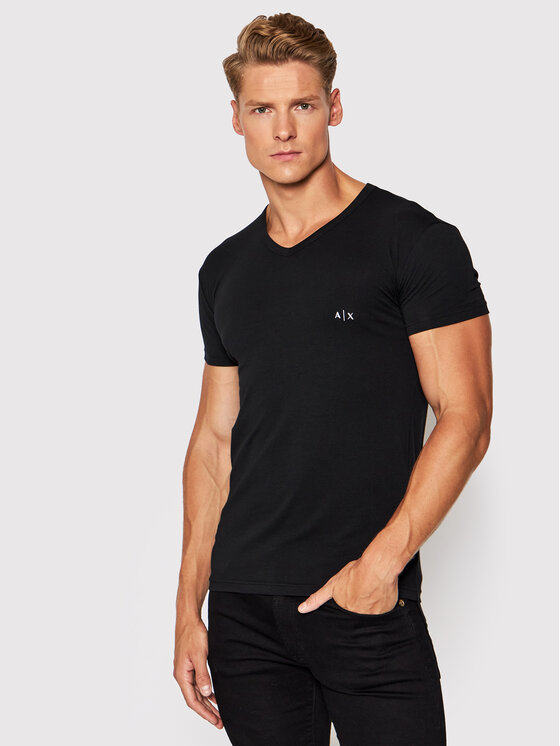 Armani Exchange Armani Exchange Komplekt kahest t-särgist 956004 CC282 07320 Must Regular Fit