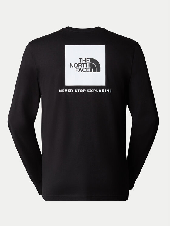 The North Face The North Face Longsleeve Redbox NF0A87NN Czarny Regular Fit