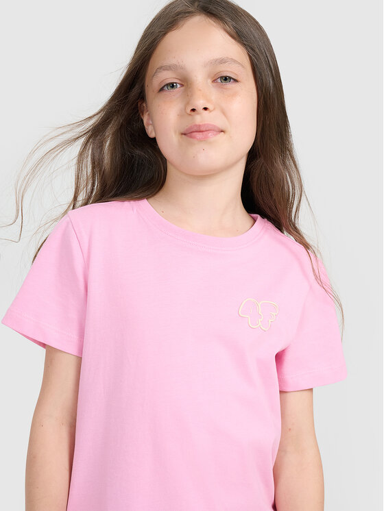 4F 4F T-Shirt KITTY JOGA Różowy jasny Regular Fit