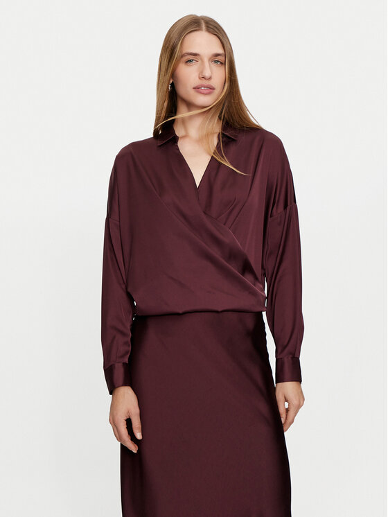 Imperial Imperial Košile CJF4IDG Bordó Loose Fit