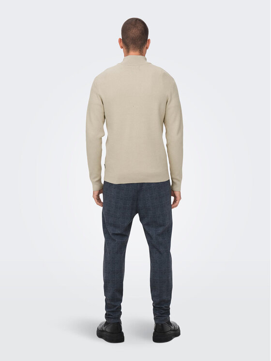 Only & Sons Only & Sons Sweter 22023210 Beżowy Regular Fit