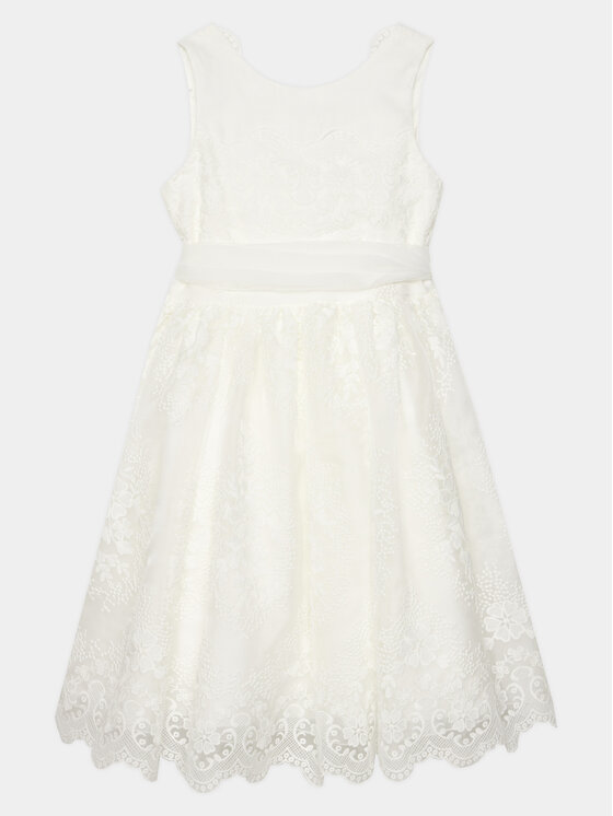 Abel & Lula Abel & Lula Elegantes Kleid 5038 Weiß Regular Fit
