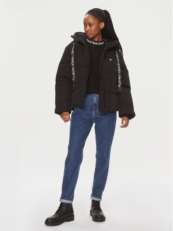 Calvin Klein Jeans Calvin Klein Jeans Μπουφάν χειμωνιάτικο J20J221901 Μαύρο Regular Fit
