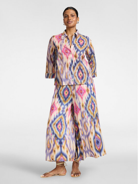 Elena Mirò Elena Mirò Camicia 5040P000367N001 Viola Boxy Fit