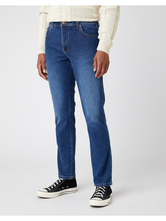 Wrangler Wrangler Jeansy TEXAS SLIM Niebieski Slim Fit