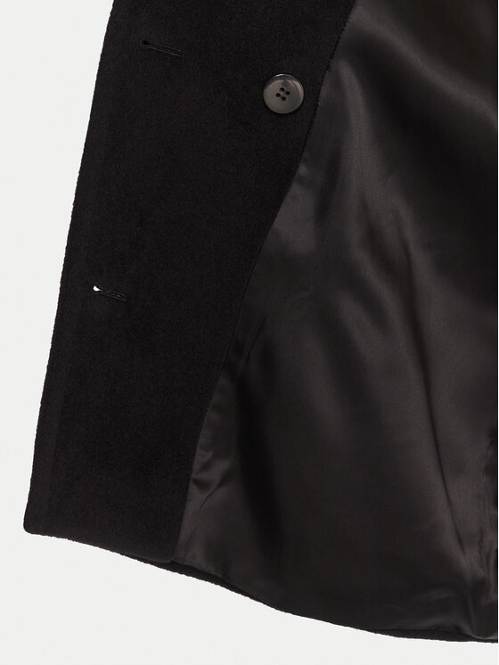 Marella Marella Vilnonis paltas Dovere 2523086112 Juoda Regular Fit