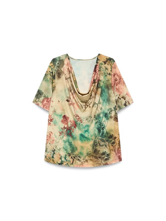 Fiorella Rubino Fiorella Rubino T-shirt G00UL009626N0S5 Verde Regular Fit
