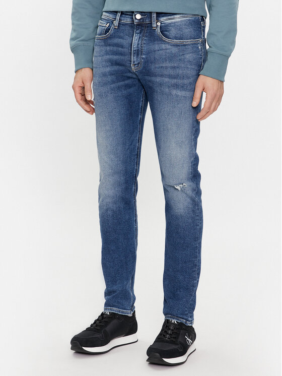 Calvin Klein Jeans Džinsi Skinny J30J324184 Tumši zils Skinny Fit