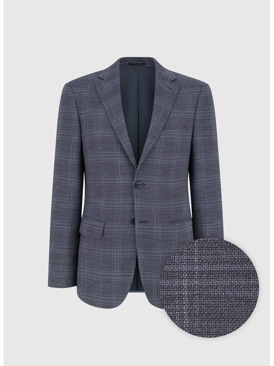 Pako Lorente Pako Lorente Marynarka P26WF-3X-018 Granatowy Slim Fit