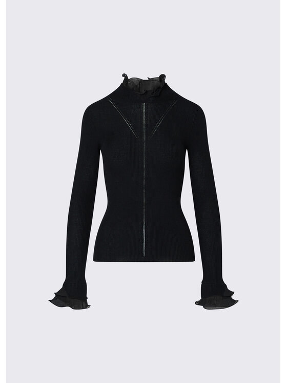 Liu Jo Liu Jo Sweter CF6043MA82O22222 Czarny Regular Fit