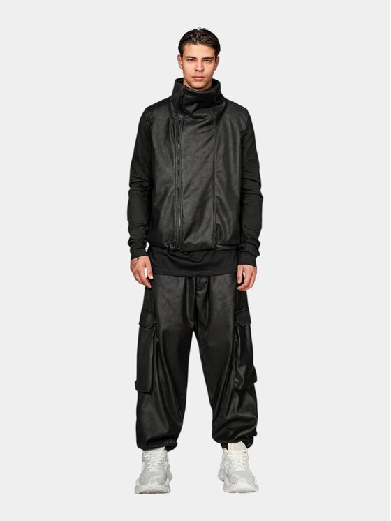 MADE BY SOCIETY MADE BY SOCIETY Kurtka anorak Suture - H17910 Czarny Basic Fit