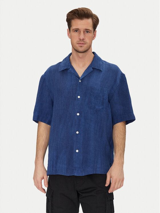 Gant Gant Košile 3250062 Modrá Relaxed Fit