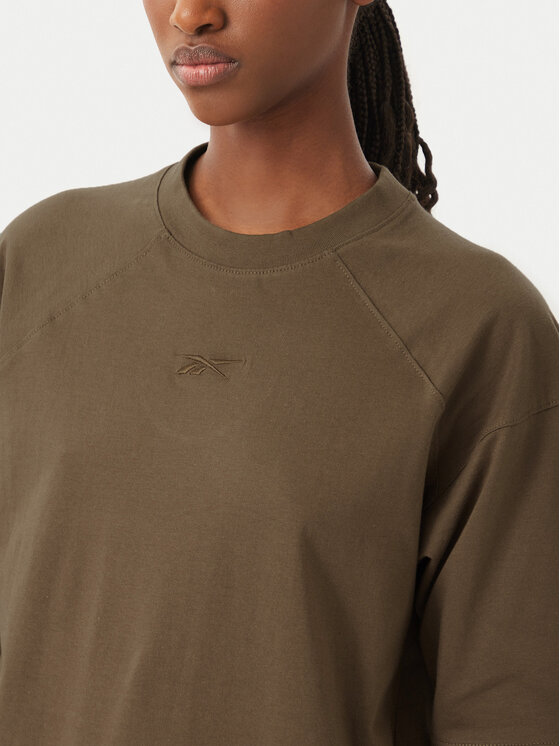 Reebok Reebok T-Shirt Reebok X Ewa Chodakowska Mila RK25977CCW Khaki Regular Fit