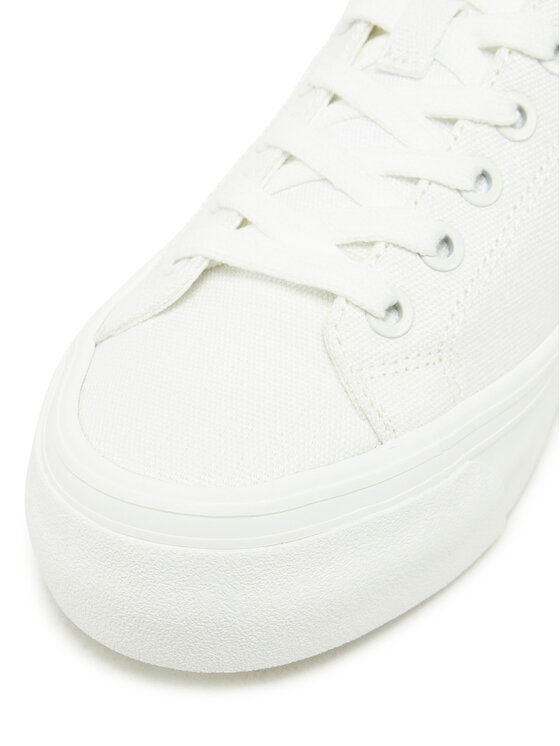 Calvin Klein Jeans Calvin Klein Jeans Tenisky Vulc Flatform Low Cv Mg YW0YW01763 Biela