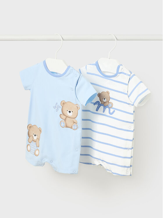 Set di 2 tutine romper 1751 Blu