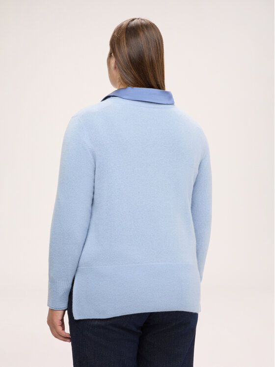 Fiorella Rubino Fiorella Rubino Maglione M301L008583N004 Turchese Regular Fit