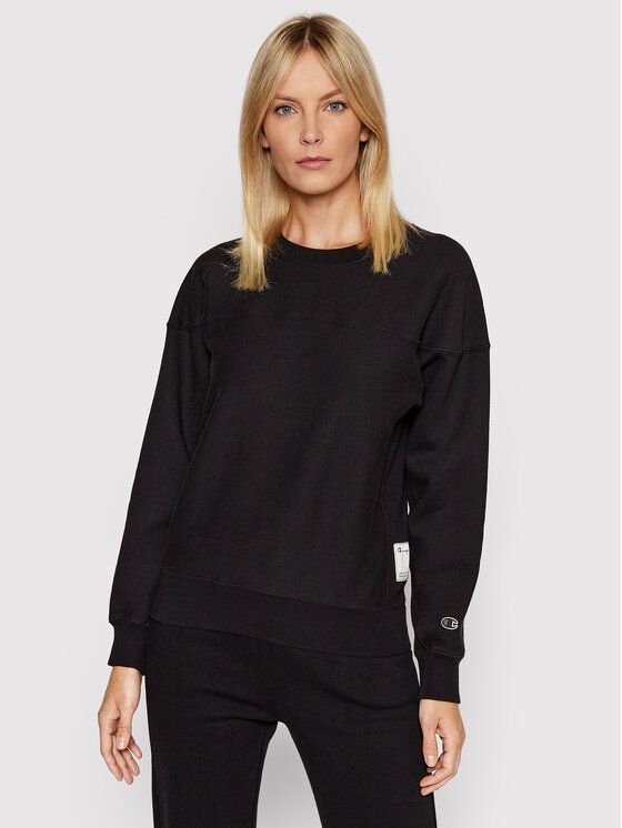 Champion Sweatshirt Reverse Weave 114528 Schwarz Relaxed Fit Modivo