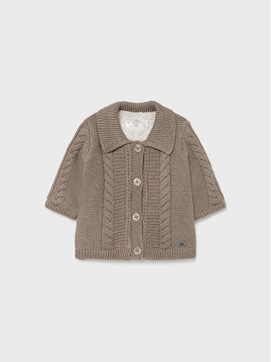 Cardigan 2372 Marrone Regular Fit