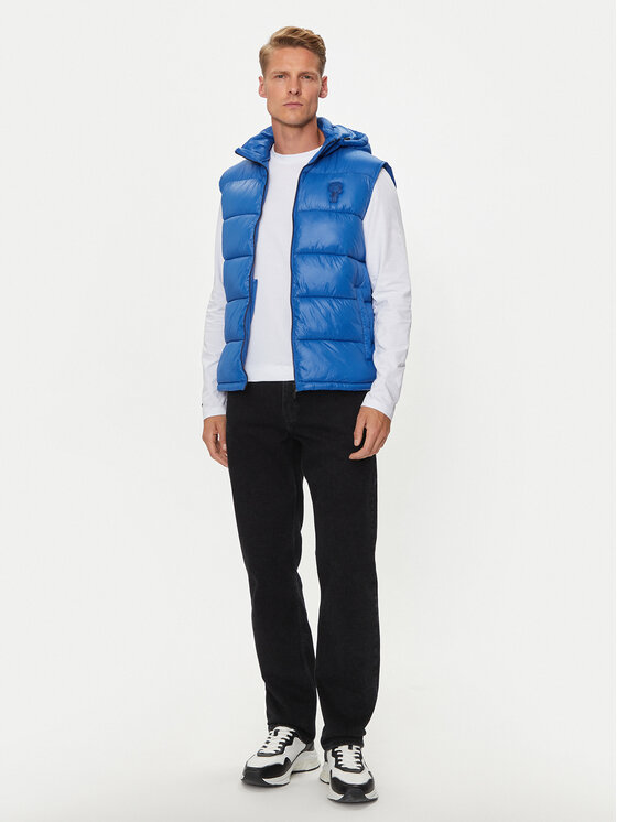 KARL LAGERFELD KARL LAGERFELD Vesta Vest 505091 543590 Modrá Regular Fit