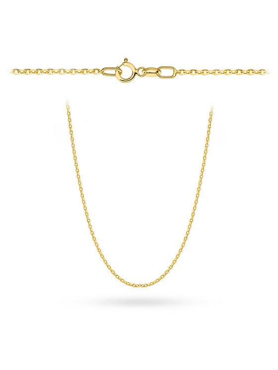 Fugart Fugart Naszyjnik Rolo diamentowany 42 cm FUG1-26-Ł00034-2 Złoty
