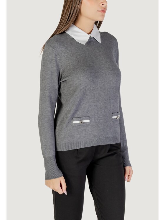 Morgan De Toi Morgan De Toi Maglione 252-MSHIRTA Grigio Shirt Fit