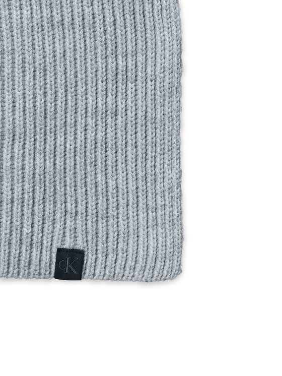 Calvin Klein Jeans Calvin Klein Jeans Set Fular și Căciulă Monogram Rib IU0IU00638 Gri