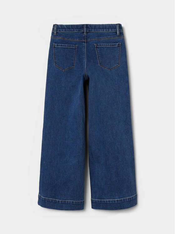 NAME IT NAME IT Jeansy 13211701 Tmavomodrá Wide Leg