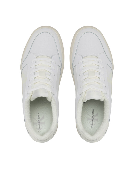 Calvin Klein Jeans Calvin Klein Jeans Sneakersy Casual Cupsole Lth-Pu Mono YM0YM00573 Biały