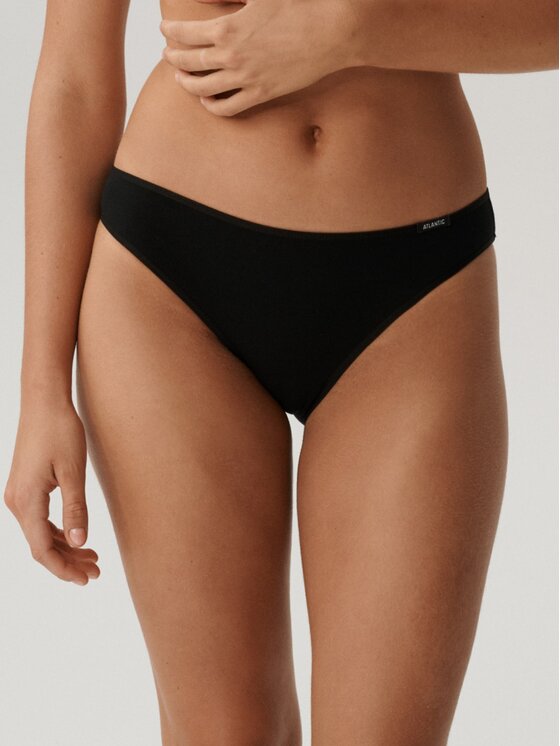 Atlantic Atlantic Figi klasyczne folded elastic sport Czarny