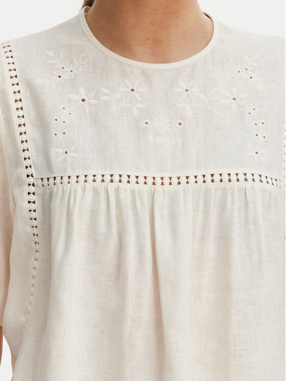 Weekend Max Mara Weekend Max Mara Blūze Bacino 2615941082 Écru Relaxed Fit