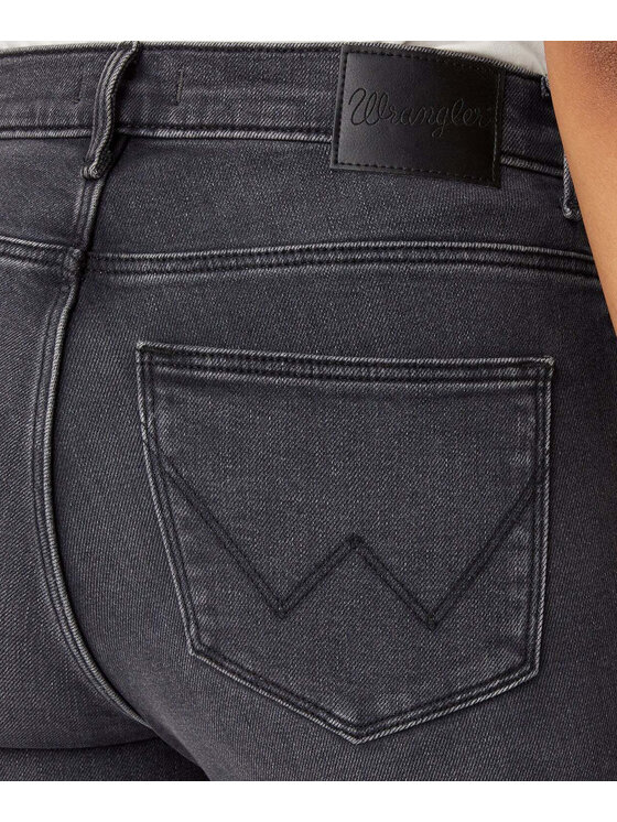 Wrangler Wrangler Jeansy 112345385 Szary Skinny Fit