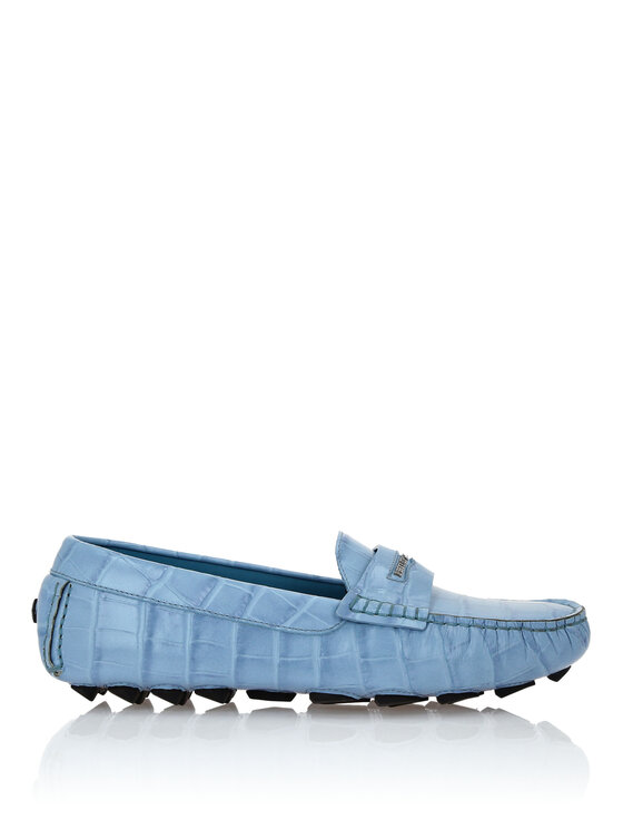 PHILIPP PLEIN PHILIPP PLEIN Mokasyny 25635 Błękitny