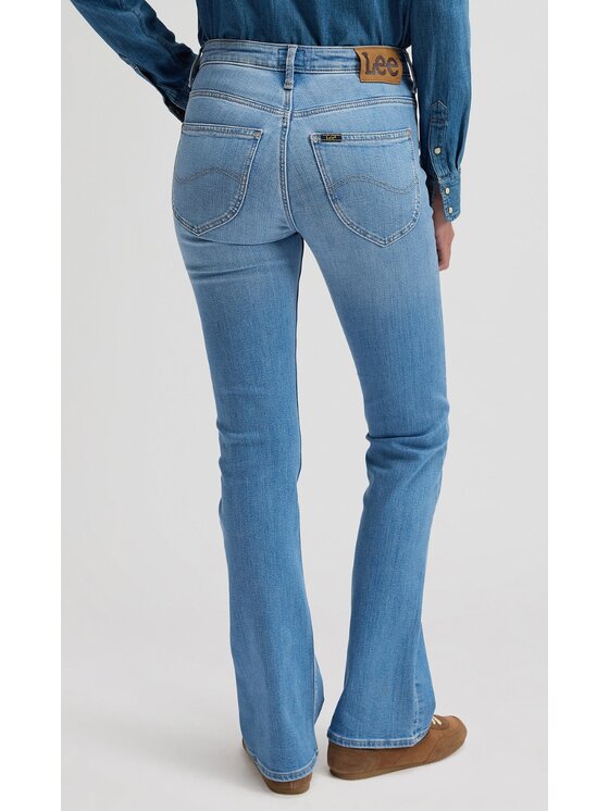 Lee Lee Jeansy Breese Boot Niebieski Bootcut Fit